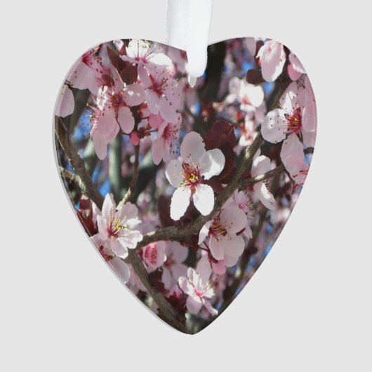 Branch of Pink Blossom Spring Floral Ornament (voorkant)