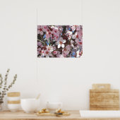 Branch of Pink Blossom Spring Floral Poster (Keuken)