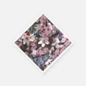 Branch of Pink Blossom Spring Floral Servetten (Hoek)