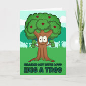 Branch out met liefde knuffel een boom bedankkaart (Voorkant)