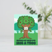Branch out met liefde knuffel een boom briefkaart (Staand voorkant)