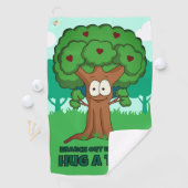 Branch out met liefde knuffel een boom golfhanddoek (Insitu)