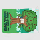 Branch out met liefde knuffel een boom golfhanddoek (Horizontaal)