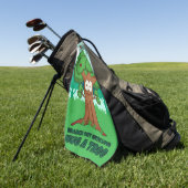Branch out met liefde knuffel een boom golfhanddoek (Groen)