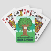Branch out met liefde knuffel een boom pokerkaarten (Achterkant)