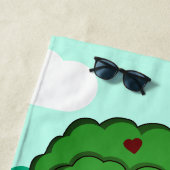 Branch out met liefde knuffel een boom strandlaken (In situ)