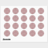 Branch Salon Beauty Studio Roze Ronde Sticker (Vel)