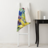 Branch watercolor seamless pattern. Image on white Sherpa Deken (In situ)