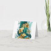 Branch with Golden Leaves Ginko Biloba (Voorkant)