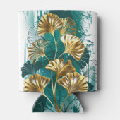 Branch with Golden Leaves Ginko Biloba Blikjeskoeler (Achterkant)