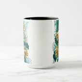 Branch with Golden Leaves Ginko Biloba Mok (Midden)