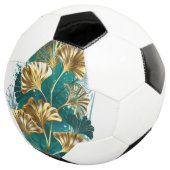 Branch with Golden Leaves Ginko Biloba Voetbal (Drie kwart)