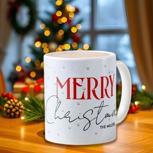 Branch with robin birds and berries Christmas Koffiemok