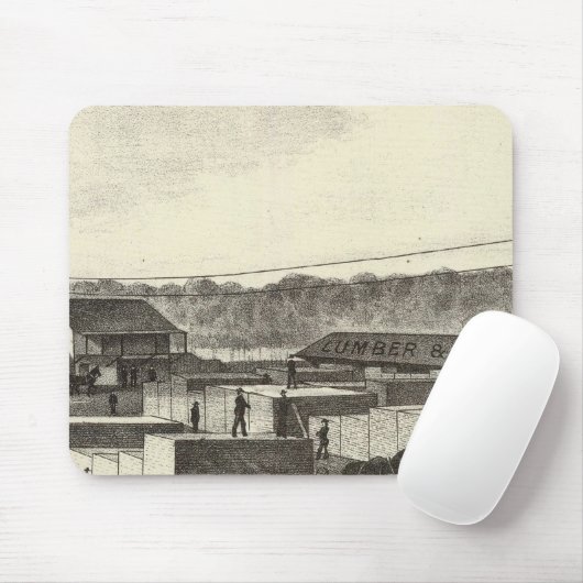 Branch yard, Princeton Lumber & Improvement Co. Muismat (Met muis)