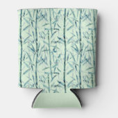 Branches bamboe, wit, groen, bladeren, bamboe blikjeskoeler (Voorkant)