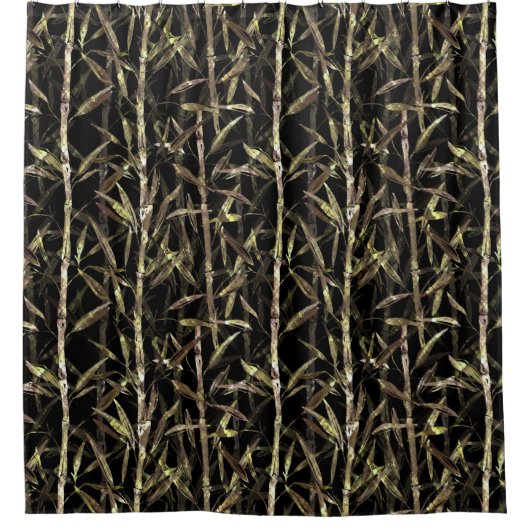 Branches bamboo. douchegordijn (Voorkant)