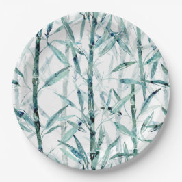 Branches bamboo. papieren bordje