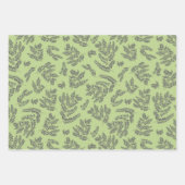 Branches & Bladeren Gift Wrap Papieren Blad Set va Inpakpapier Vel (Voorkant 2)