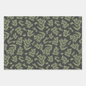 Branches & Bladeren Gift Wrap Papieren Blad Set va Inpakpapier Vel (Voorkant)