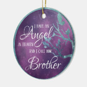 Branches & Butterflies Lijst Gepersonaliseerd Memo Keramisch Ornament (Links)