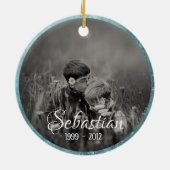 Branches & Butterflies Lijst Gepersonaliseerd Memo Keramisch Ornament (Achterkant)