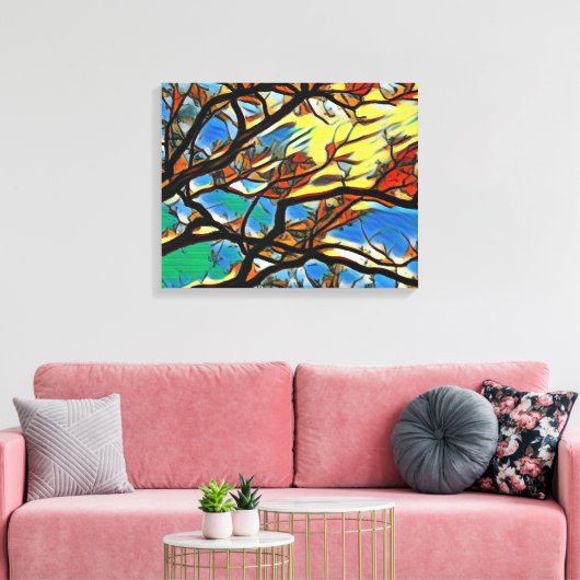 Branches Canvas Print (Dreaming) 20 x 16 (Insitu (Woonkamer))