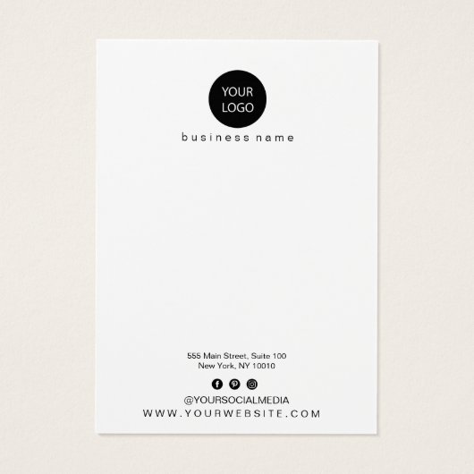 Branches Design Earling Display Kaart (Achterkant)