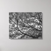 Branches en bladeren canvas afdruk (Voorkant)