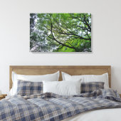 Branches en bladeren III Canvas Afdruk (Insitu (Slaapkamer))