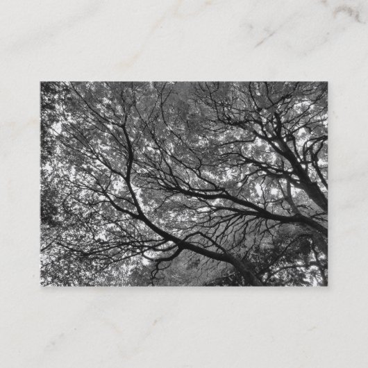 Branches en bladeren visitekaartje (Voorkant)