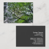 Branches en bladeren visitekaartje (Voorkant / Achterkant)