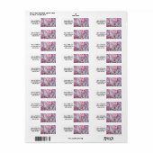 Branches en bloemen van een Cherry Tree Etiket (Full Sheet)
