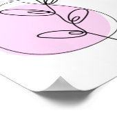 Branches en lederen lijnkunst poster (Hoek)