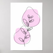 Branches en lederen lijnkunst poster (Voorkant)