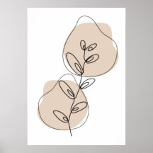Branches en lederen lijnkunst