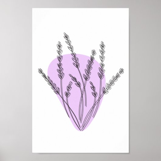 Branches en lederen lijnkunst poster (Voorkant)