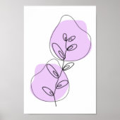 Branches en lederen lijnkunst poster (Voorkant)