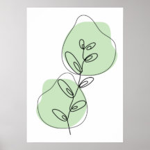 Branches en lederen lijnkunst
