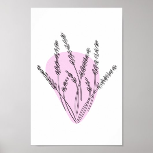 Branches en lederen lijnkunst poster (Voorkant)