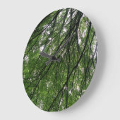 Branches en lederen wandklok (Hoek)