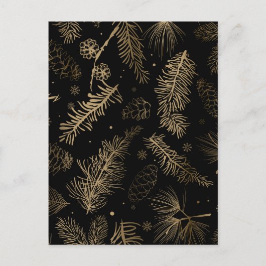 Branches en pine 2 feestdagenkaart (Voorkant)