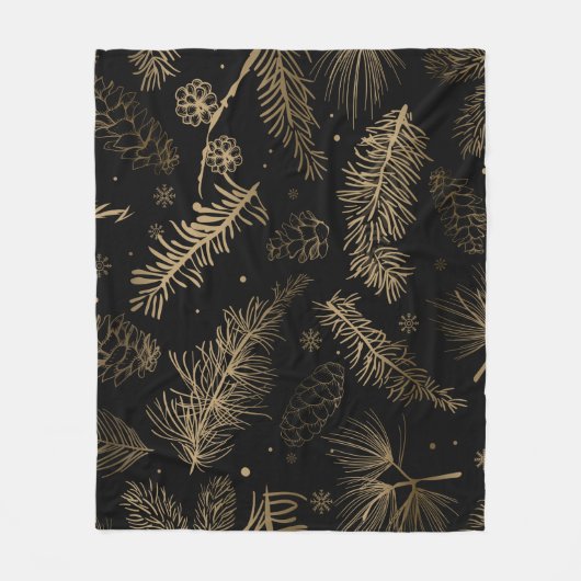 Branches en pine 2 fleece deken (Voorkant)