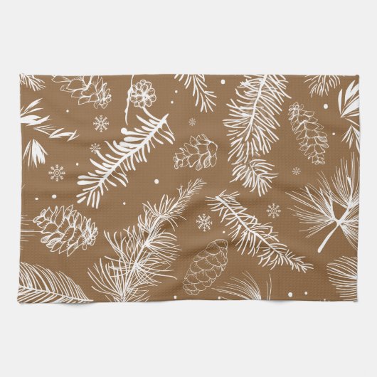 Branches en pine 3 theedoek (Horizontaal)