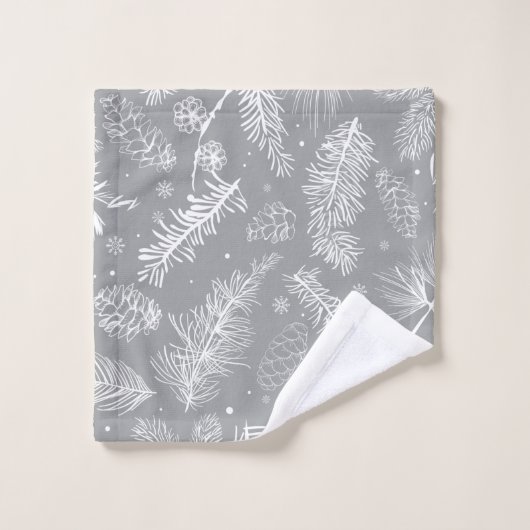 Branches en pine 4 bad handdoek (Wasdoekje)