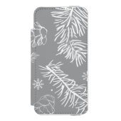 Branches en pine 4 incipio iPhone portemonnee hoesje (Voorkant Agenda)