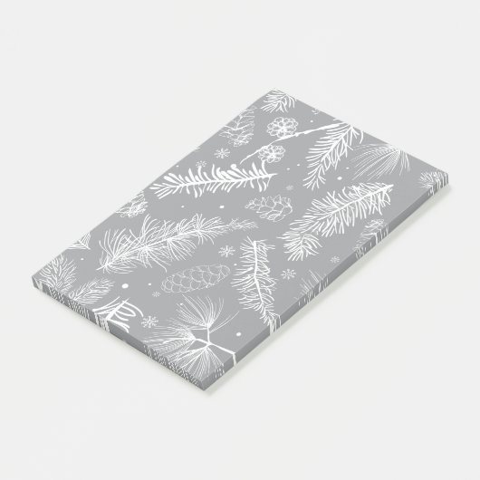 Branches en pine 4 post-it® notes (Schuin)