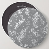Branches en pine 4 ronde button 6,0 cm (Voorkant /achterkant)
