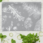 Branches en pine 4 theedoek (Gevouwen)