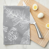 Branches en pine 4 theedoek (Quarter Fold)