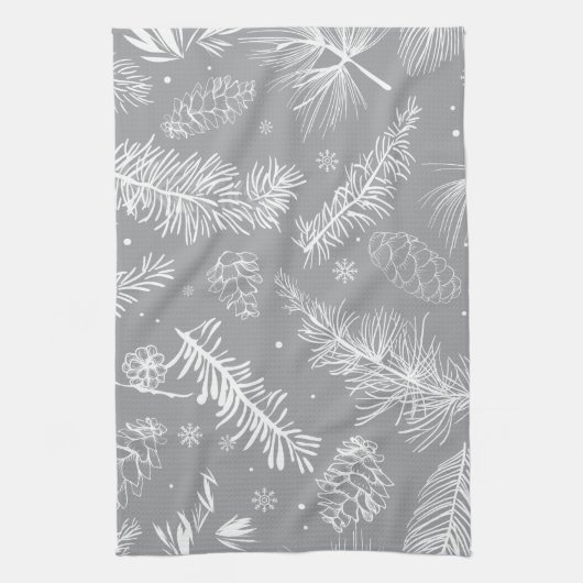 Branches en pine 4 theedoek (Verticaal)